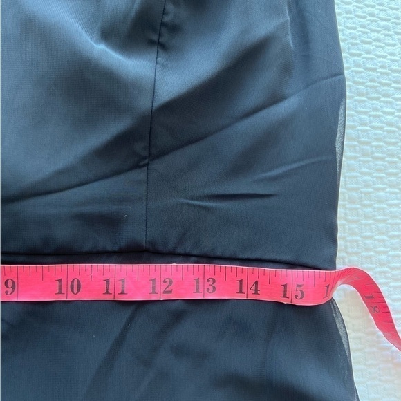 Social Bridesmaids Sleeveless Tie Back NWT Chiffon Trumpet Gown size 12 - Picture 14 of 16